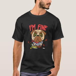 Ich bin fein Bogenschütze Mops Mittelalter Ritter  T-Shirt