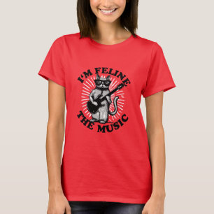 Ich bin Feline The Music   Gitarrenspielerkatze T-Shirt