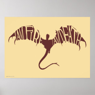 Ich bin Feuer, ich bin tot - Grafik Poster