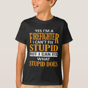 Ich bin Feuerwehrmann, ich kann Stud lustig Feuerw T-Shirt