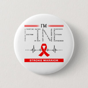 Ich bin Fine Stroke Warrior Button