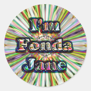 Ich bin Fonda Jane. Aufkleber