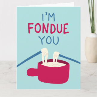 Ich bin Fondue You Karte