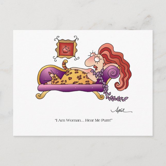 Ich BIN FRAMAN Postcard bis April McCallum Postkarte (Vorderseite)