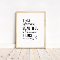 Ich bin Frau - Boho-Minimalistischer Motivationssp