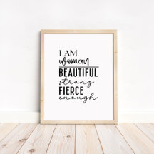 Ich bin Frau - Boho-Minimalistischer Motivationssp