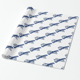 Ich bin Frau schauen, wie ich blau abwäge Geschenkpapier