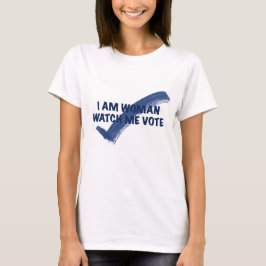 Ich bin Frau schauen, wie ich blau abwäge T-Shirt