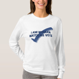 Ich bin Frau schauen, wie ich blau abwäge T-Shirt