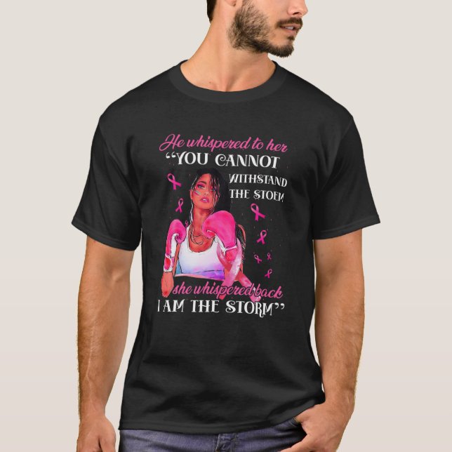 Ich bin Frauen, die Brustkrebs bekämpfen Krieg ros T-Shirt (Vorderseite)