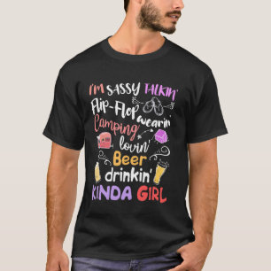 ICH BIN Frech Redend Flip-Flop Tragend Bier Trinke T-Shirt