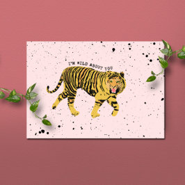 Ich bin frei über dich Valentine Karte