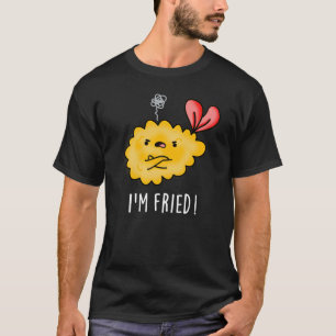 Ich bin Fried Funny Tempura Sushi Pun Dark BG T-Shirt