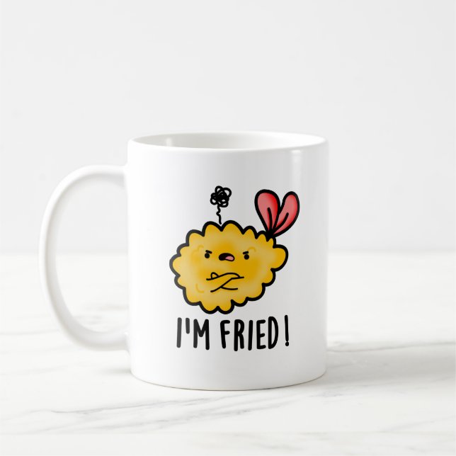 Ich bin Fried Funny Tempura Sushi Pun Kaffeetasse (Links)