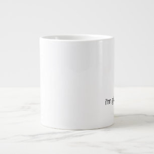 Ich bin froh, dass du hier bist – Sanfte Unterstüt Jumbo-Tasse