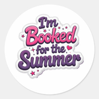 Ich bin für das Sommerangebot reserviert - Funny R Runder Aufkleber