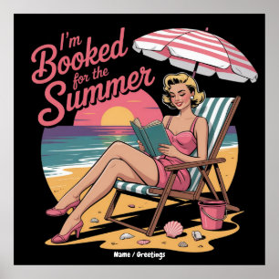 Ich bin für das Summer Beach Book Funny Girl reser Poster