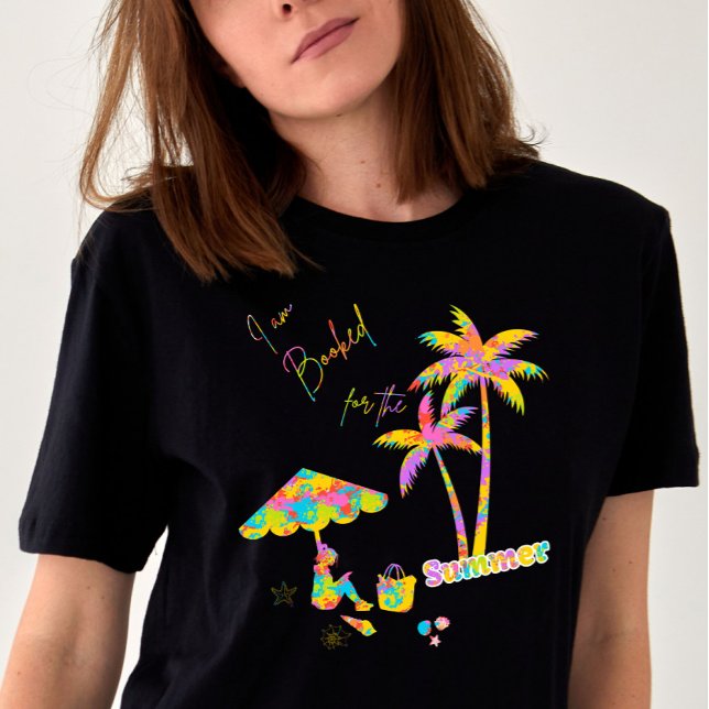 "Ich bin für den Sommer gebucht" Individueller Url Tri-Blend Shirt (Von Creator hochgeladen)