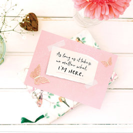 Ich bin für dich da, egal welche Karte