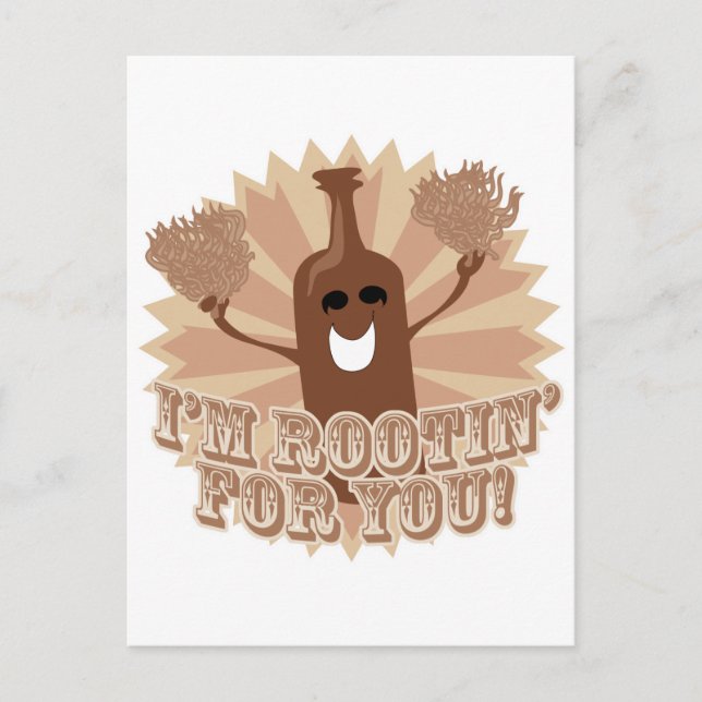 Ich bin für dich unterwegs! postkarte (Vorderseite)