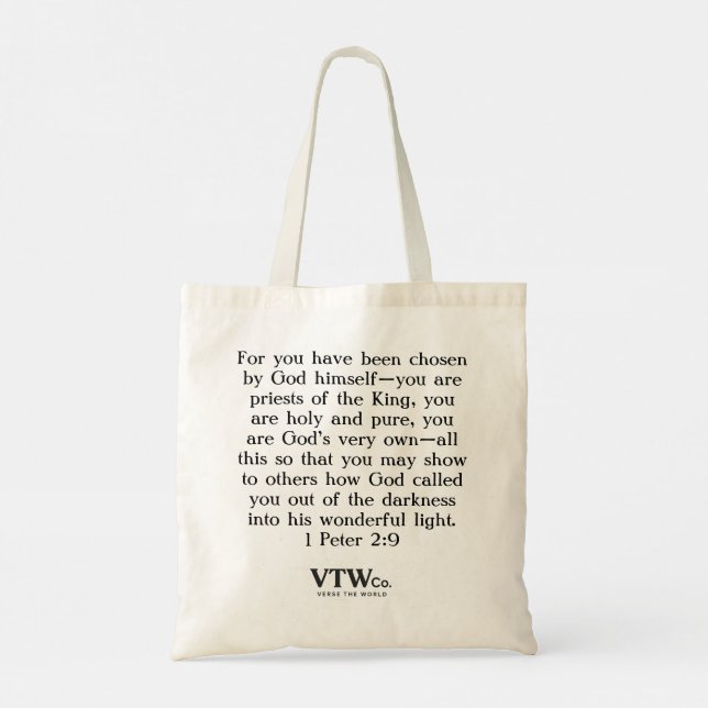 Ich bin für eine Tasche ausgewählt (Rückseite)