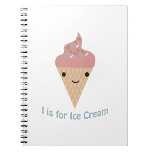 Ich bin für Eiscreme Notizblock