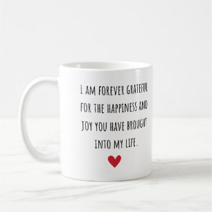 Ich bin für immer dankbar Freundschaft Kaffeetasse