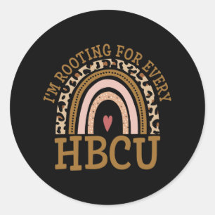 Ich bin für jeden Hbcu Abschluss Pride Histor Runder Aufkleber