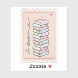 Ich bin für schöne Briefmarke reserviert Aufkleber