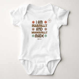 Ich bin furchtbar und wunderbar gemacht baby strampler