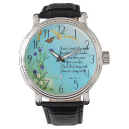 Ich bin furchtbar und wunderbar gemacht Quadrat Armbanduhr
