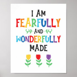 Ich bin furchtbar und wunderbar Made Kids Christli Poster