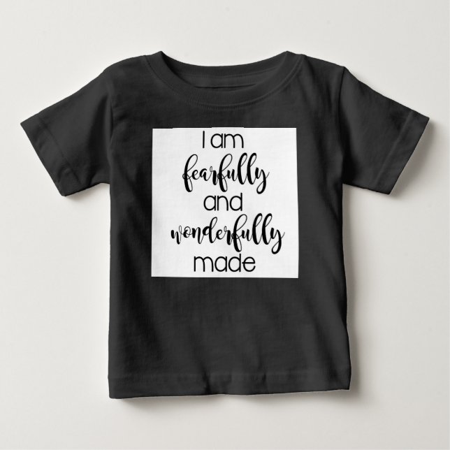 Ich bin furchtbar und wunderbar Made Säugling T-Sh Baby T-shirt (Vorderseite)