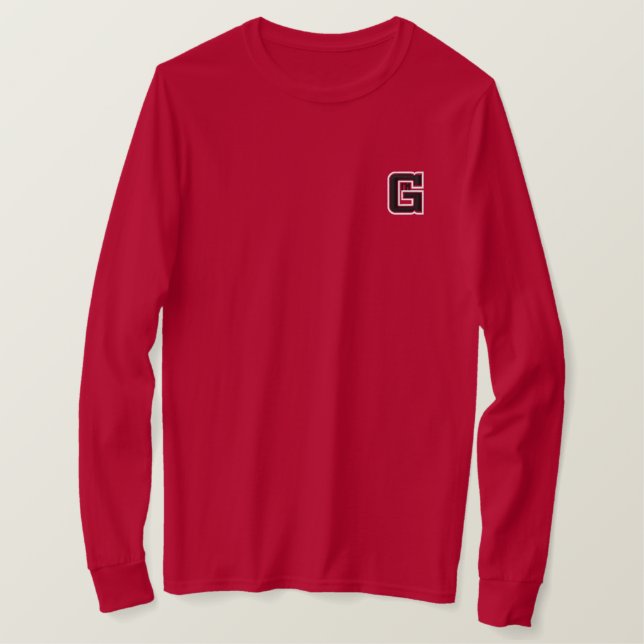 Ich bin G besticktes Sweatshirt (Design vorne)