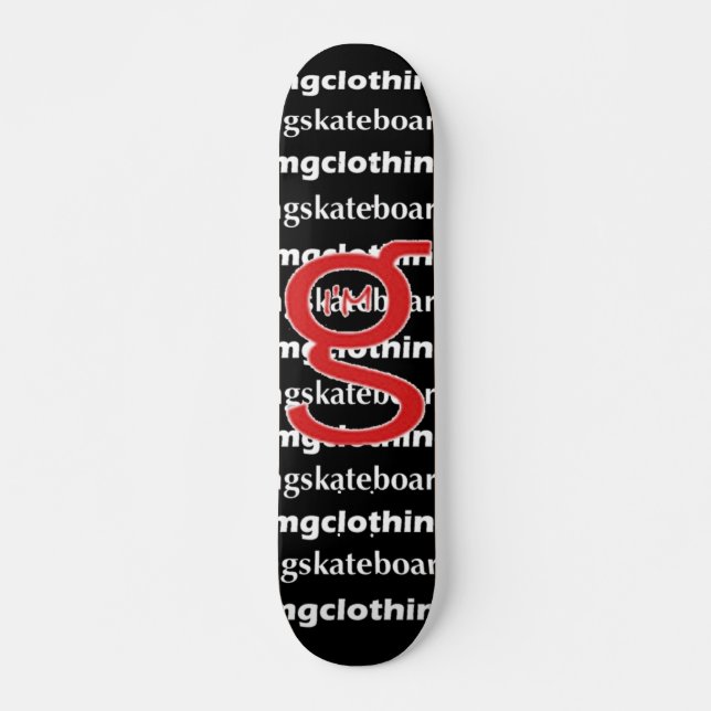 Ich bin G Skateboard - Rotes Logo (Vorne)