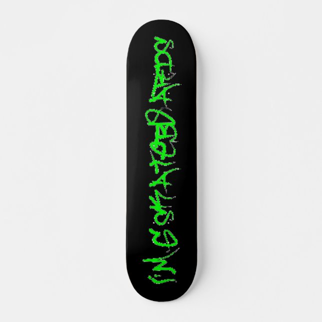 Ich bin G Skateboards (Vandalo Graffiti Schriftart (Vorne)