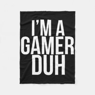 Ich bin Gamer Duh - Funny Halloween Video Game Cos Fleecedecke