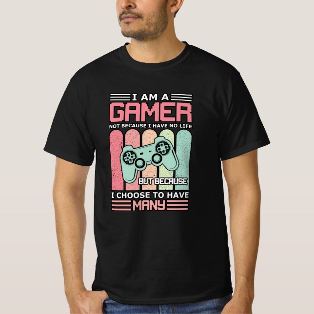 Ich bin Gamer | Videospiel T-Shirt (Vorderseite)