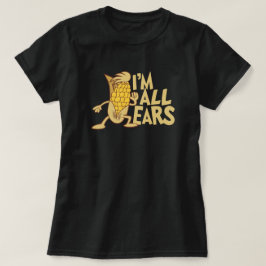 Ich bin ganz Ohr Niedlich Cartoon Joke Graphic T-Shirt