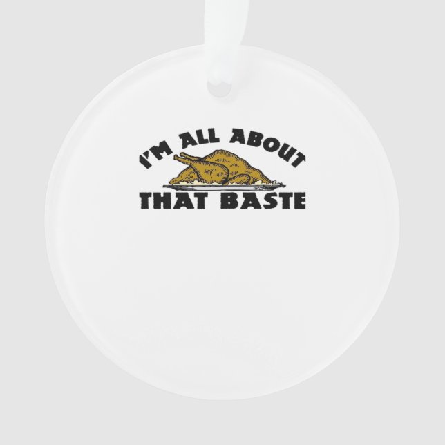 Ich bin ganz über diesen Baste! Klassisch Ornament (Vorderseite)