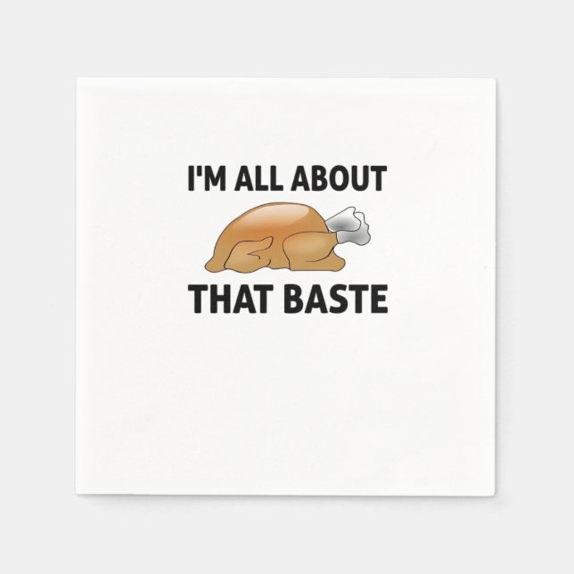 Ich bin ganz von dieser Baste Serviette (Vorderseite)