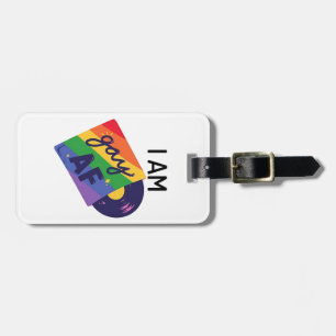 Ich bin Gay AF Funny LGBT Pride Monat Gepäckanhänger