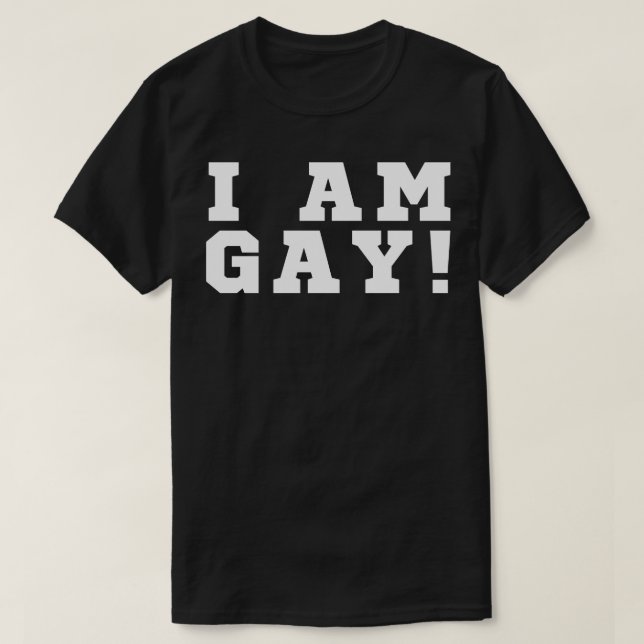 Ich bin Gay T-Shirt (Design vorne)