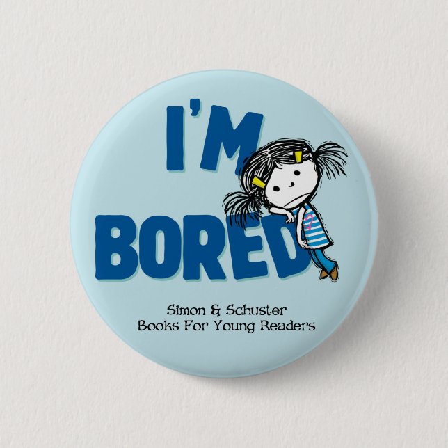 Ich bin GEBOHRTER Kreisknopf Button (Vorderseite)