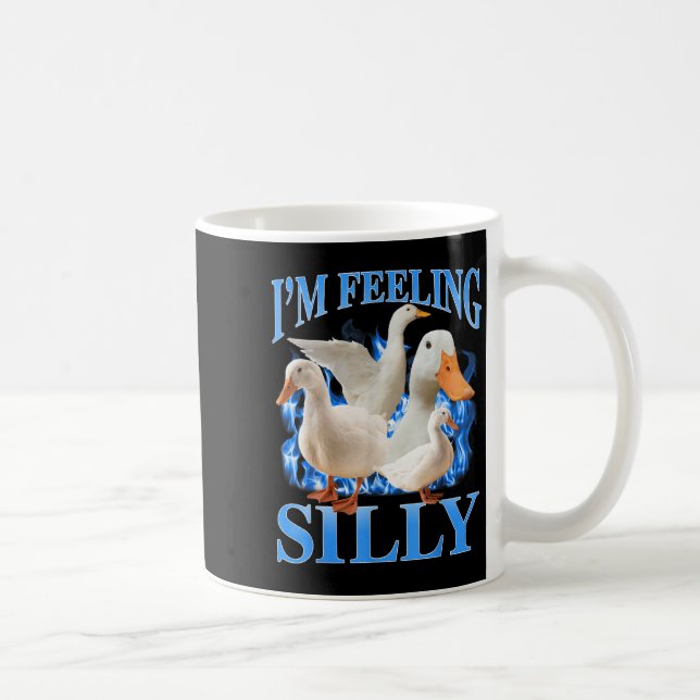 Ich bin Gefühl Albern Funny Goose Meme Bootleg Vin Kaffeetasse (Rechts)