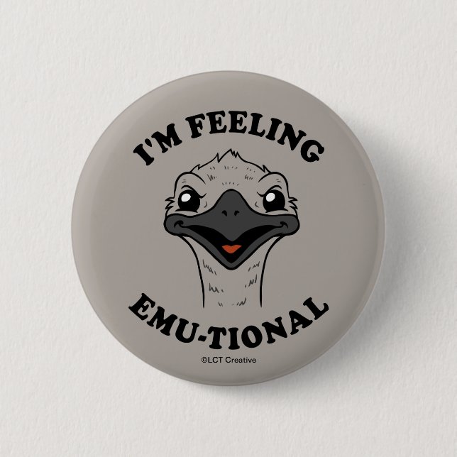 Ich bin Gefühl Emu-Tional Button (Vorderseite)