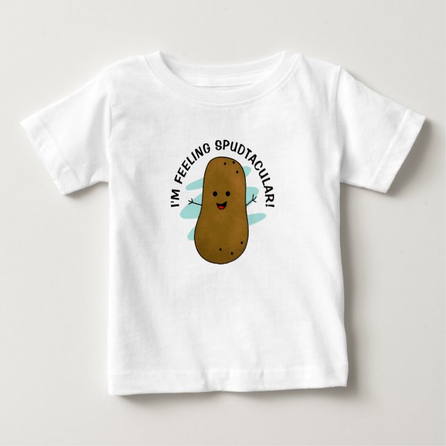 Ich bin Gefühl Spudtacular Potato Baby T - Shirt (Vorderseite)