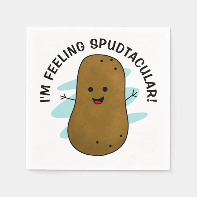 Ich bin Gefühl Spudtacular Potato Serviette (Vorderseite)