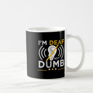 Ich bin gehörlos. Nicht dumm. AsL Gebärdensprache Kaffeetasse