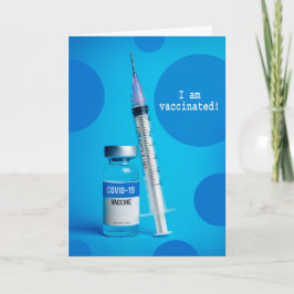 Ich bin geimpft COVID 19 Shot Let's Get Together Feiertagskarte